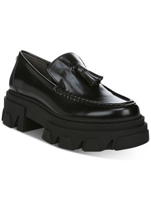

SAM EDELMAN Черные женские кожаные лоферы без шнуровки Dandrea на платформе 1-1/2 дюйма, 7 м, Черный, H7092L1