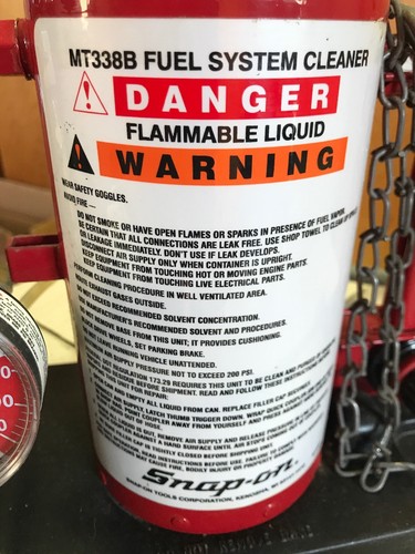 SNAP-ON MT338B Fuel System Cleaner **WARRANTY**