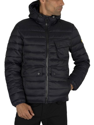

Мужская стеганая куртка Barbour International Ouston, синяя, Синий, MQU0712NY91