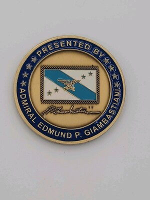 Joint Chiefs of Staff Vice Chairman Admiral Edmund P Giambastiani Challenge Coin