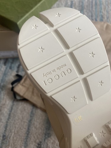 Pre-owned Gucci X Disney Rhyton Donald Duck Leather Sneaker Womens Eu 38.5, Us 8.5 $975 In White