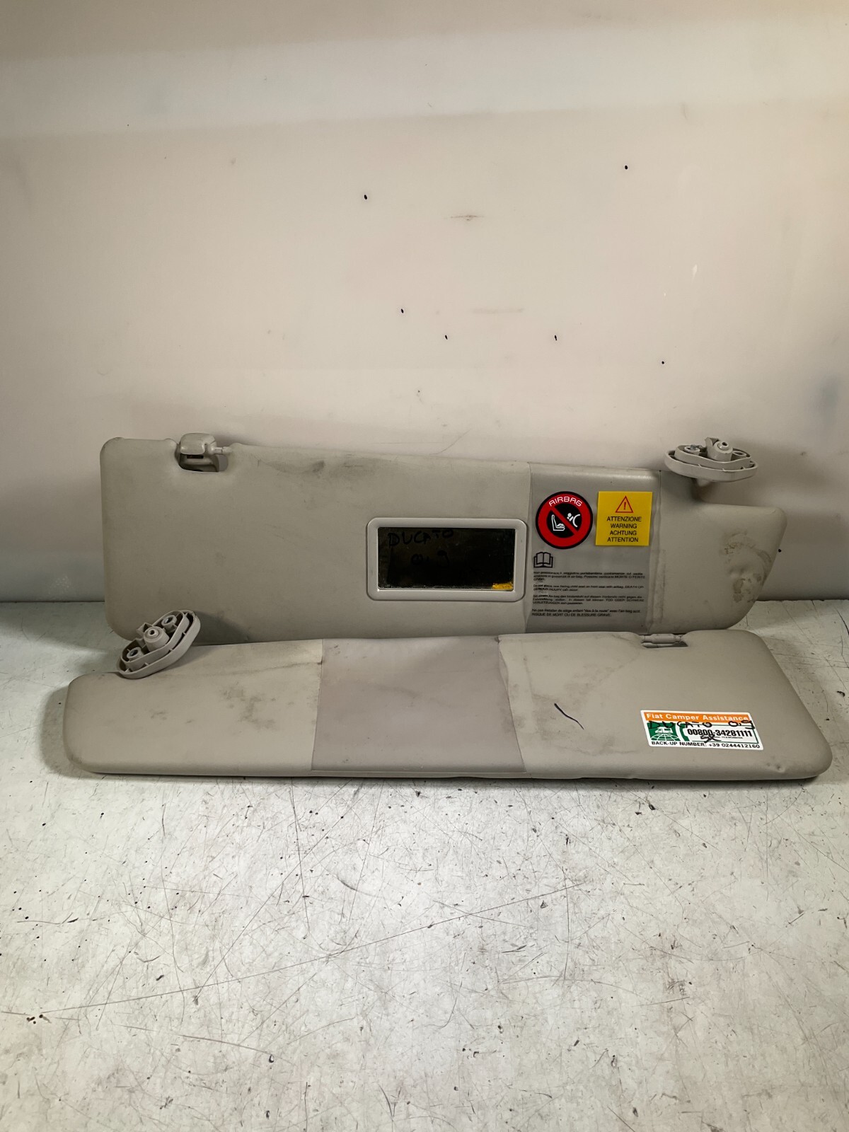Coppia alette pantine parasole sinistra e destra FIAT DUCATO DAL 2006