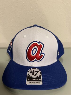  47 Brand Captain Atlanta Braves Cooperstown Sure Shot Snapback Retro Hat Cap
