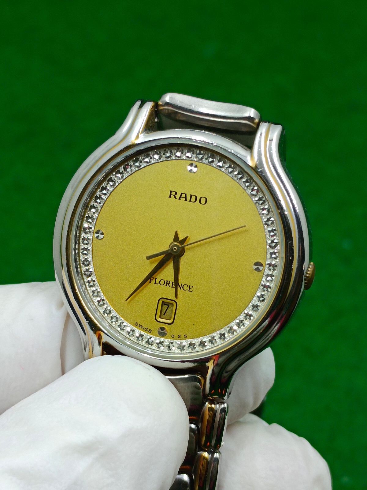 RADO ラドー フローレンス デイト 129.3645.2QZ ゴールド文字盤