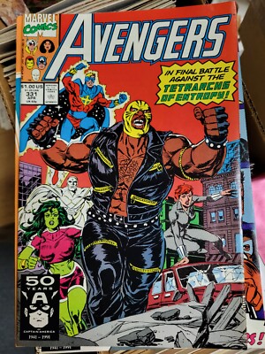 Avengers #331 (1991, Marvel) Brand New Warehouse Inventory in VG/VF Condition