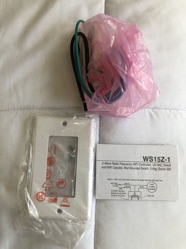 (Lot of 2) Linear Z-wave 15-amp Wall Switch WS15Z