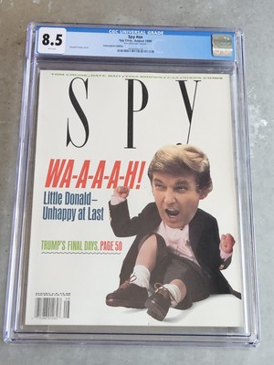 1990 Spy Magazine DONALD TRUMP cover - CGC 8.5 - POP=1, None Higher