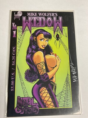 MIKE WOLFERS WIDOW #1 ~ SIGNED BY MIKE WOLFER ~ LONDON NIGHT METAL GYPSIES