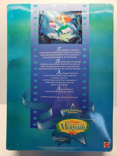 New Disney Collector The Little Mermaid Aqua Fantasy Ariel Film Premiere Edition