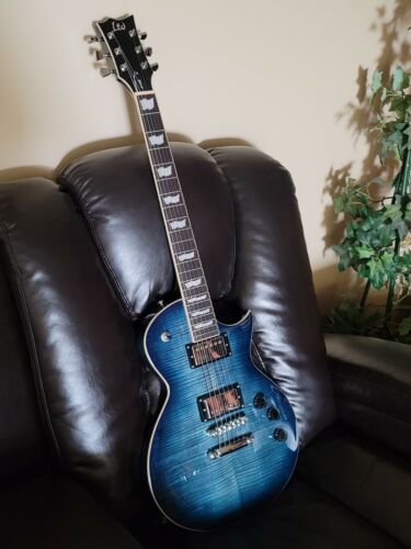 ESP LTD EC-256FM Flamed Maple Electric Guitar, Cobalt Blue ESP LTD EC-256FM Flamed Maple Electric Guitar, Cobalt Blue