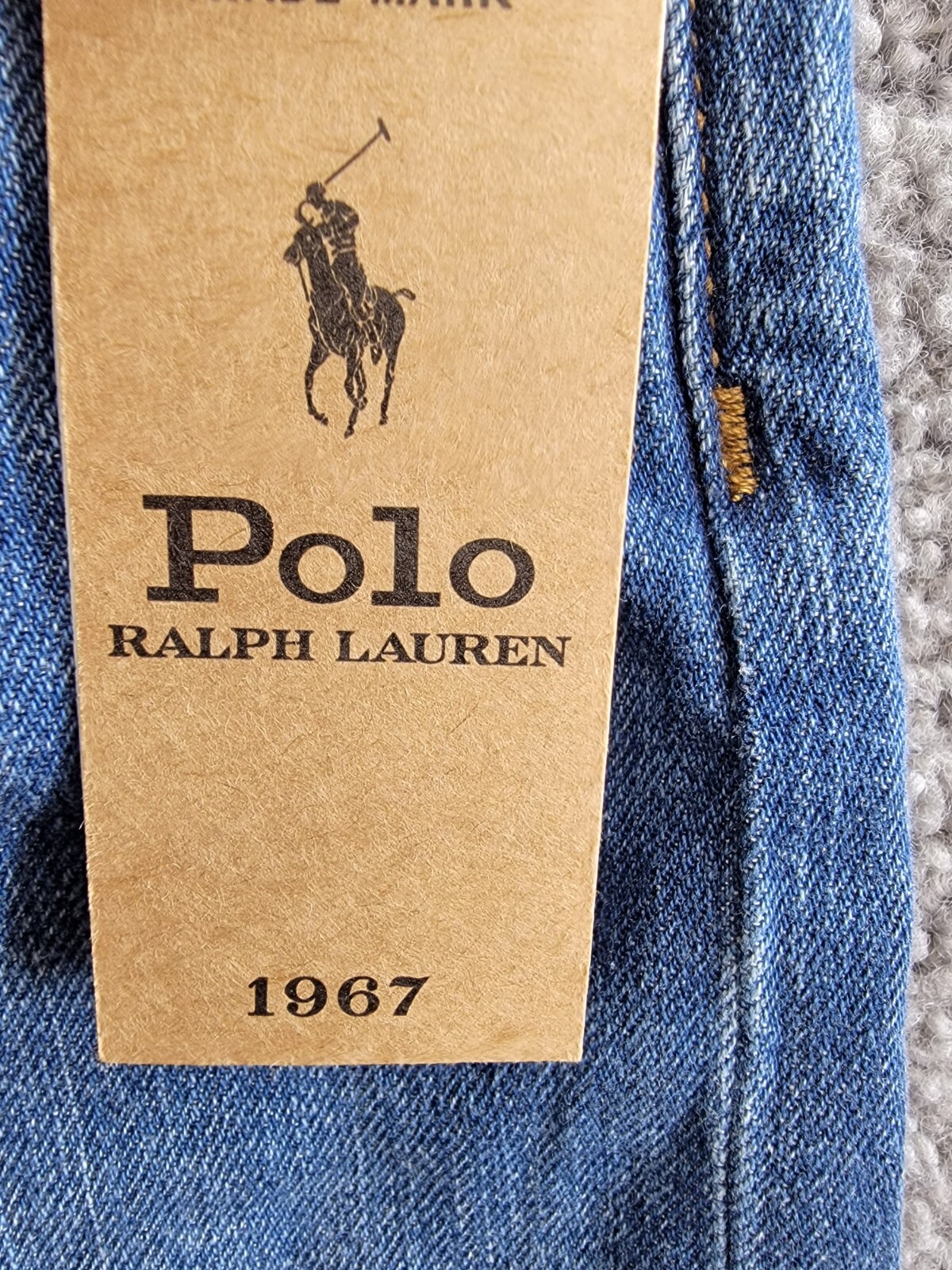 Polo Ralph Lauren Cropped Wide-leg Denim Jeans Girls 10 Blue Pocket Button Front - Picture 17 of 18