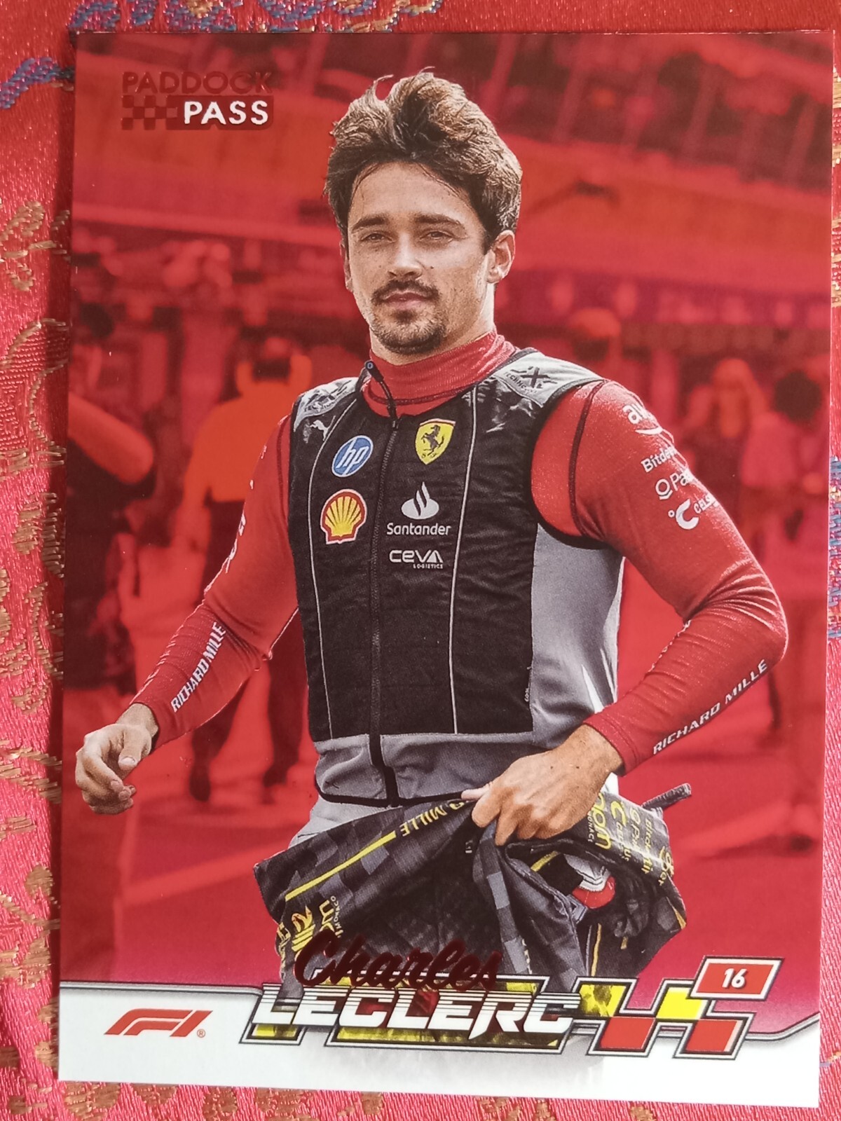 Charles Leclerc 2024 Topps Formula 1 Paddock Pass RED