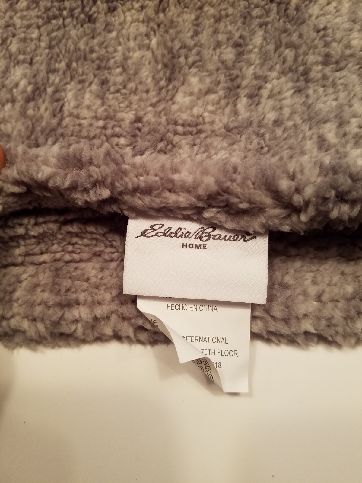 Set of 2 Eddie Bauer Home Sherwood Gray Standard Shams 21