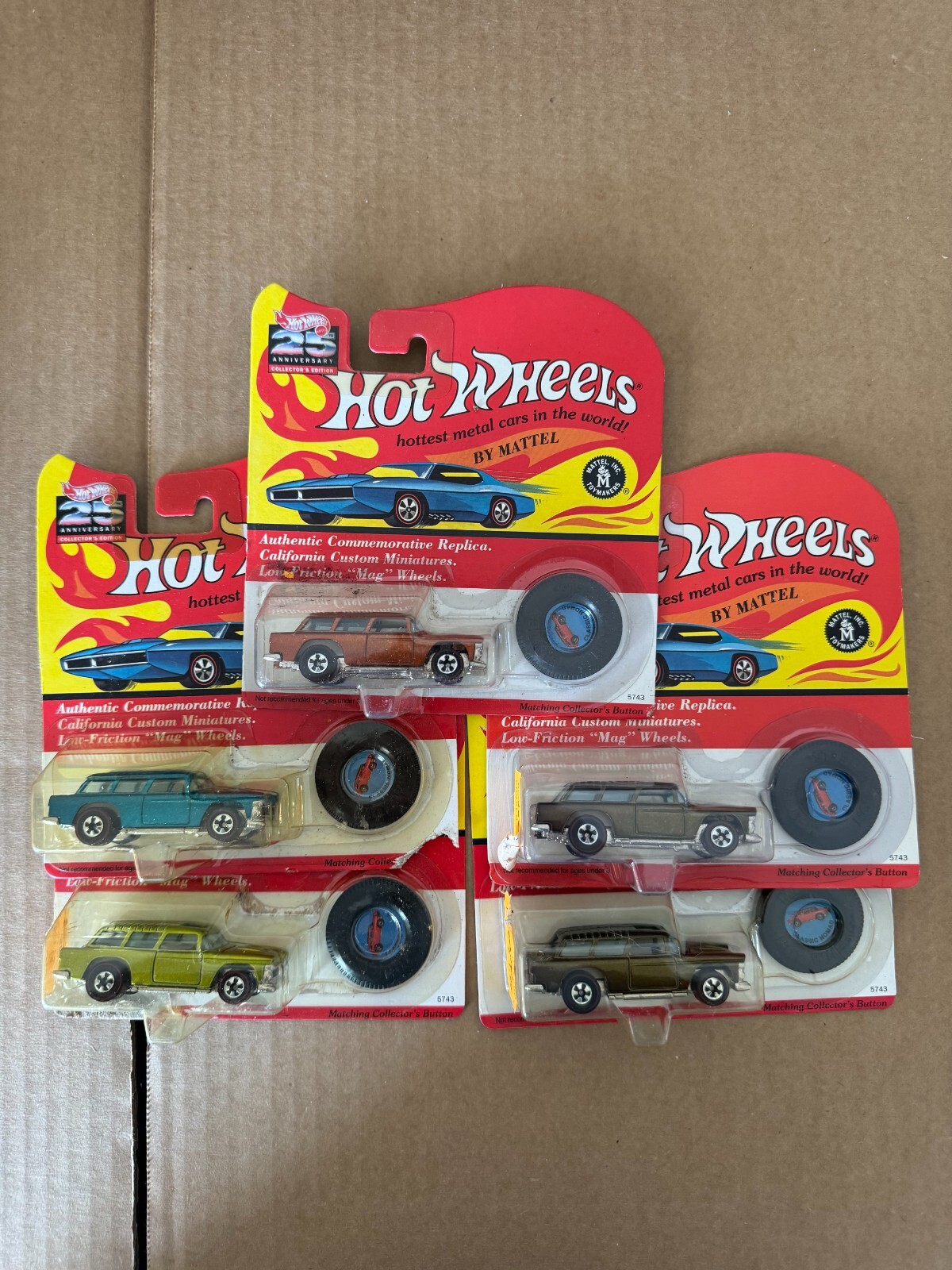 Hot Wheels Lot 5x 25th Anniversary Classic Nomad Collectors