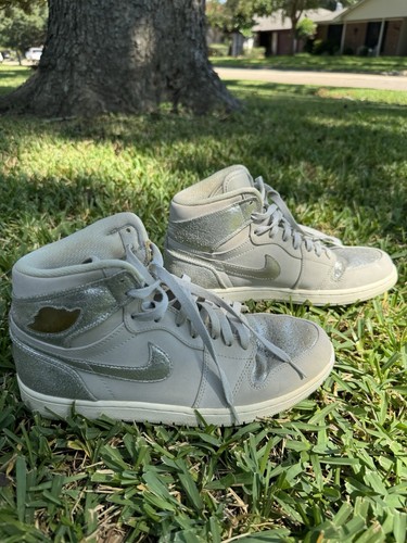 Size 15 - Air Jordan 1 Retro Silver High 25th Anniversary Air Jordan 1 Retro Hi Silver 25th Anniversary 2010 - Size 9  main image 4