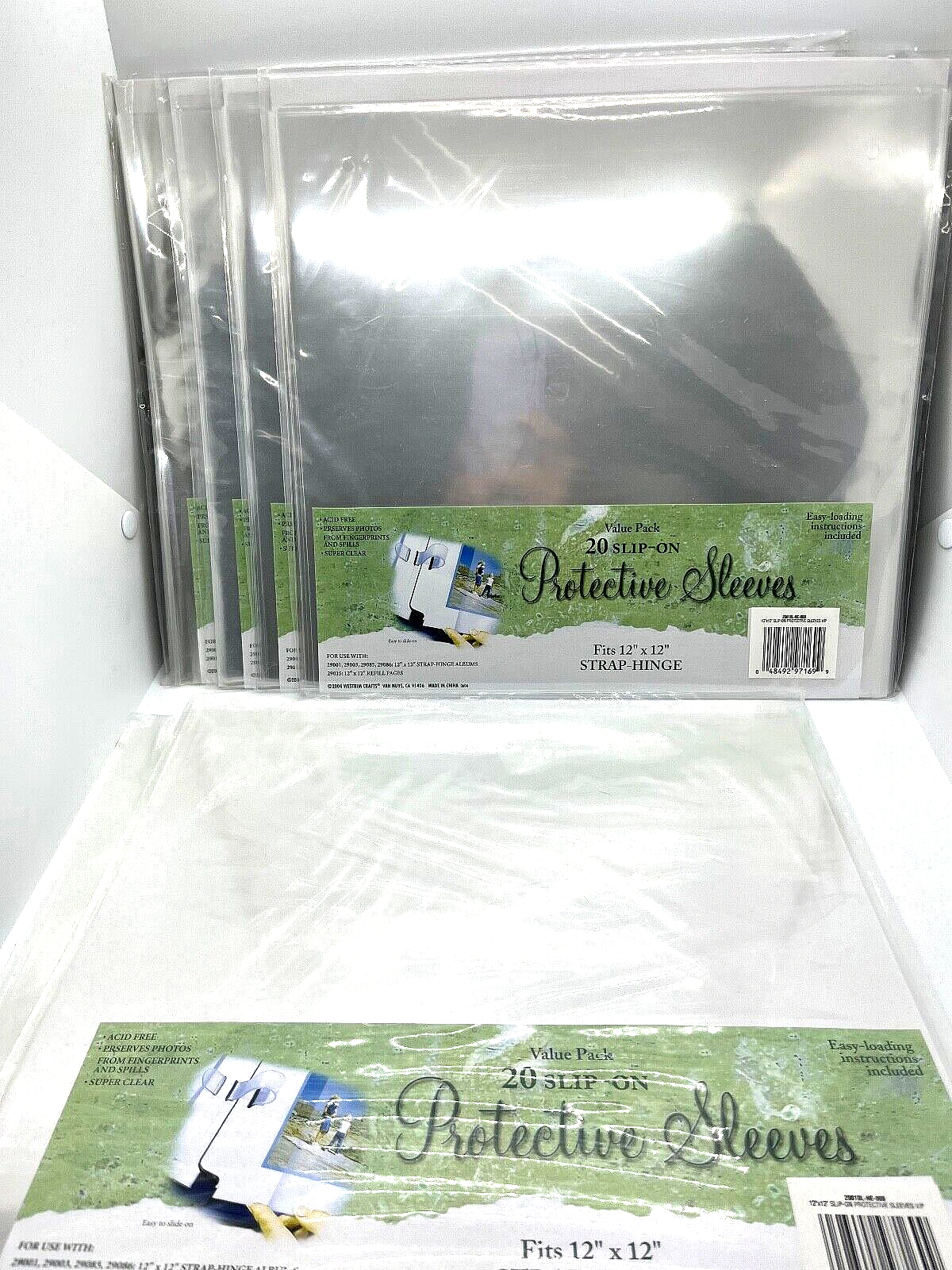 12x12 - 20 Protective Sleeves Page Protectors + Unbranded
