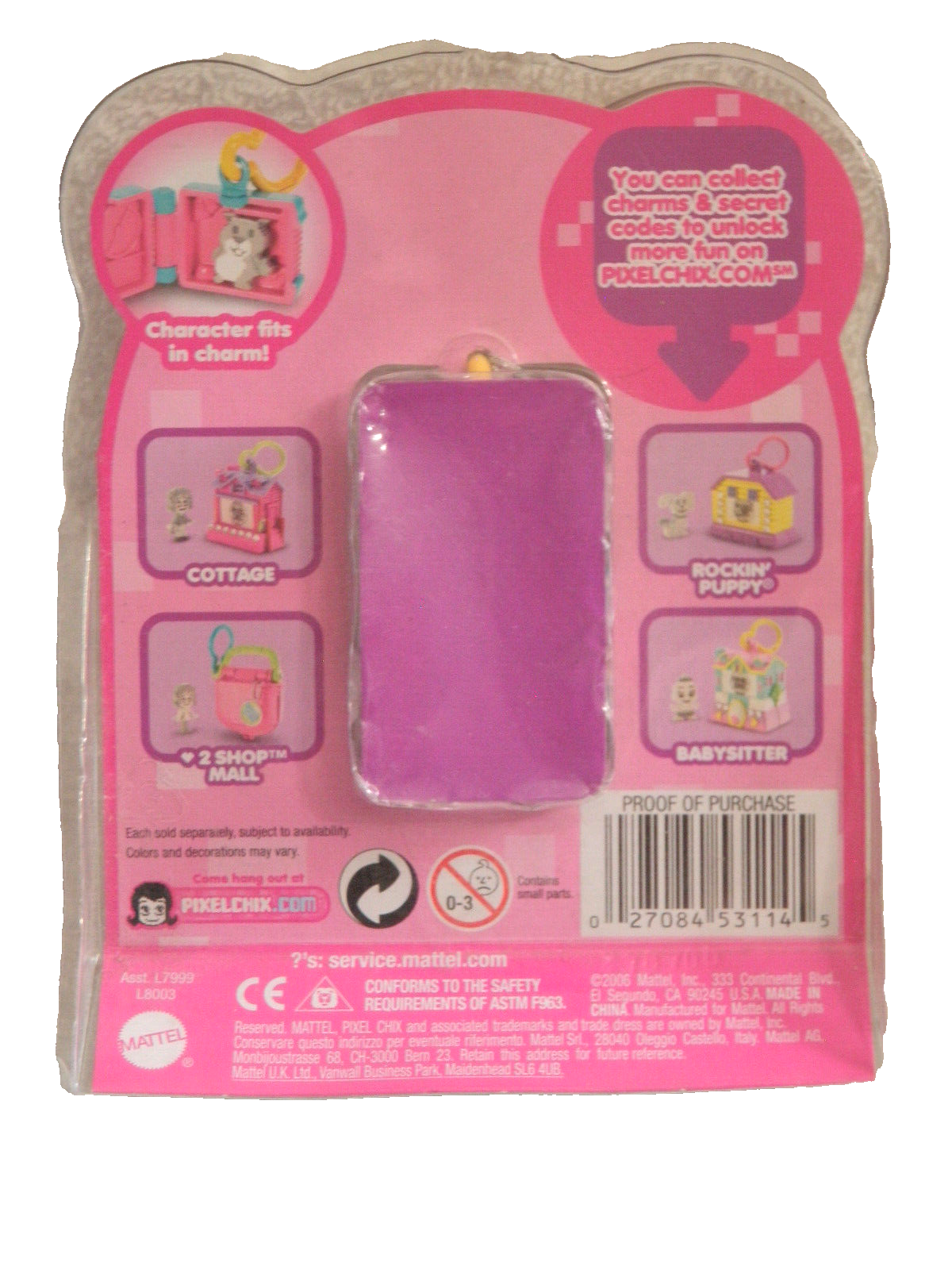 Pixel Chix Jammin' Pet Hamster Unlockets Charm