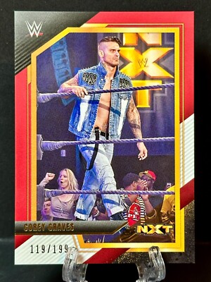 2022 Corey Graves Panini WWE NXT Red Parallel #119/199