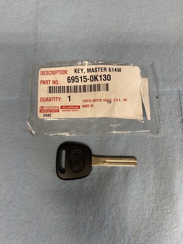__15tkh TOYOTA OEM KEY, MASTER 69515-0K130 | eBay