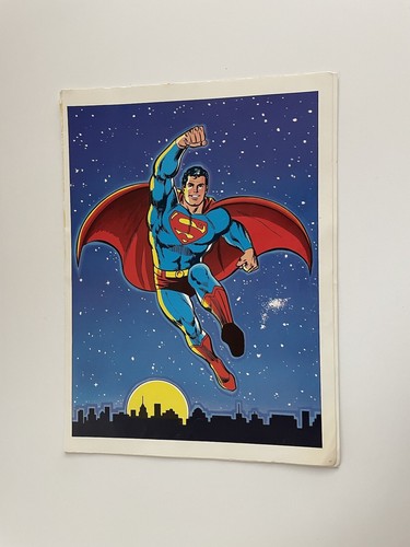 VINTAGE ORIGINAL 1978 DC COMICS SUPERMAN POSTER PIN UP NEW
