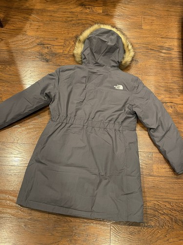 Pre-owned The North Face Arctic Parka 550 Down Waterproof Warm Jacket Gray Size Xl