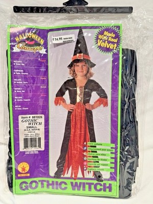 Kids Girls - Rubies Gothic Witch Halloween Costume Size Small 4-6