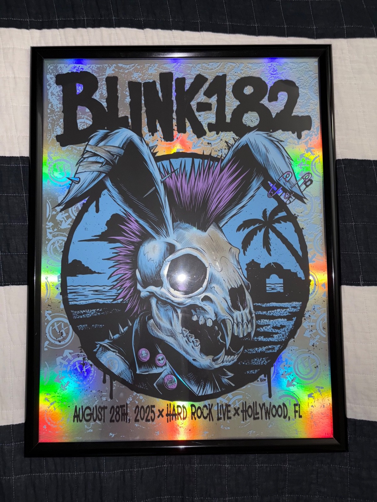 ミルキーウェイ ポスター B3 Blink 182 Hollywood Rainbow Foil Poster Limited #153/200 Hard Rock