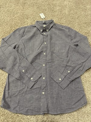 Marine Layer Men s Long Sleeve Button Down Shirt L