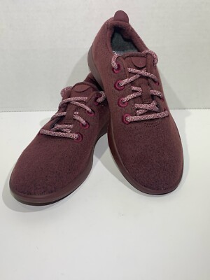 Allbirds MEN S SIZE 8 Burgundy Red Wool Runners Comfort Shoes Sneakers
