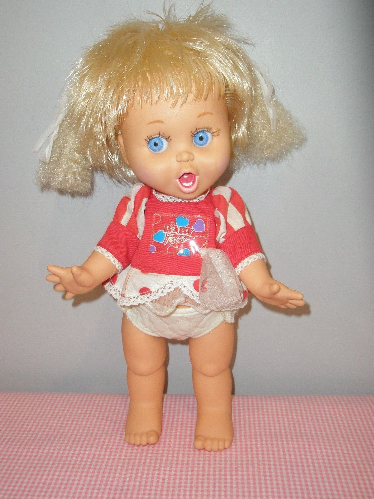 Super Cute Vintage, All Vinyl Jointed Baby Face Baby Doll by LGTI, # 2, 1991