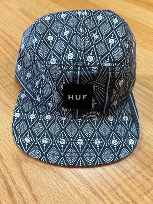 HUF Worldwide Bandana Volley 5 Panel Hat Baseball Cap Surf Skate Wake
