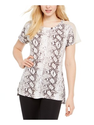 

IDEOLOGY Женская белая футболка с сетчатой отделкой, Белый