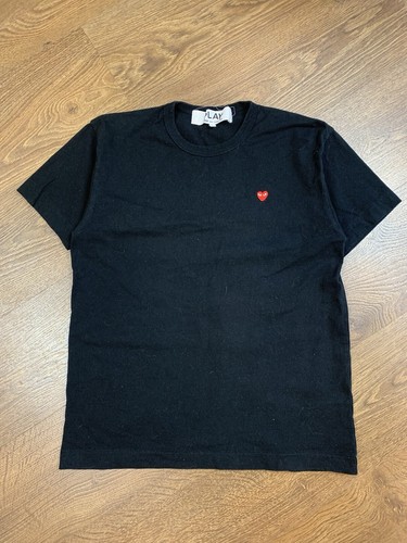CDG Small Logo Ｔシャツ CDG Comme des Garcons Play Small Logo T Shirt Black Color