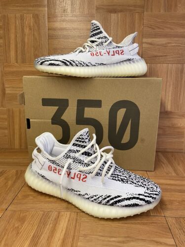 RARE adidas Yeezy Boost 350 V2 Zebra Size 9.5 Black White