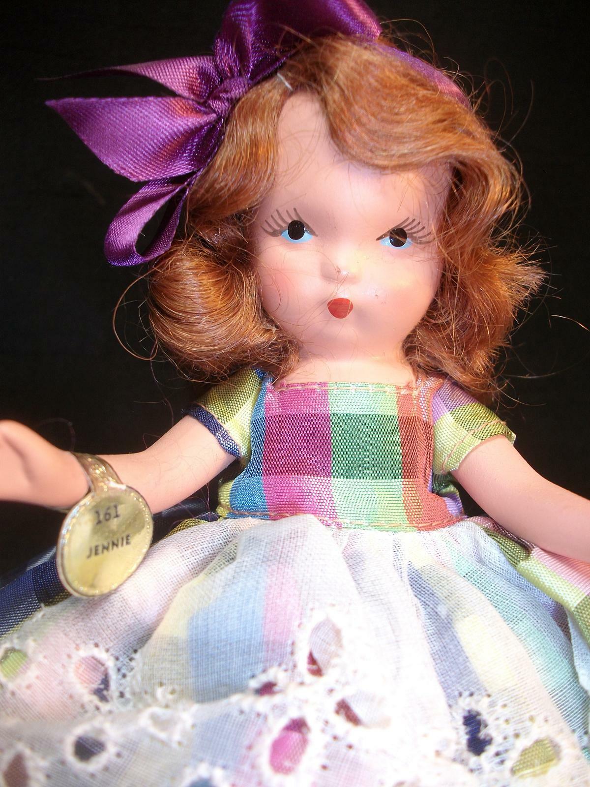 1940's Nancy Ann Storybook Doll Fairyland Series 161 Jennie Bisque Box Tag