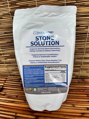 Healthy Kidney Stone Solution Lime Flavor Powder - 13 oz Bag 120 Servings 12/27