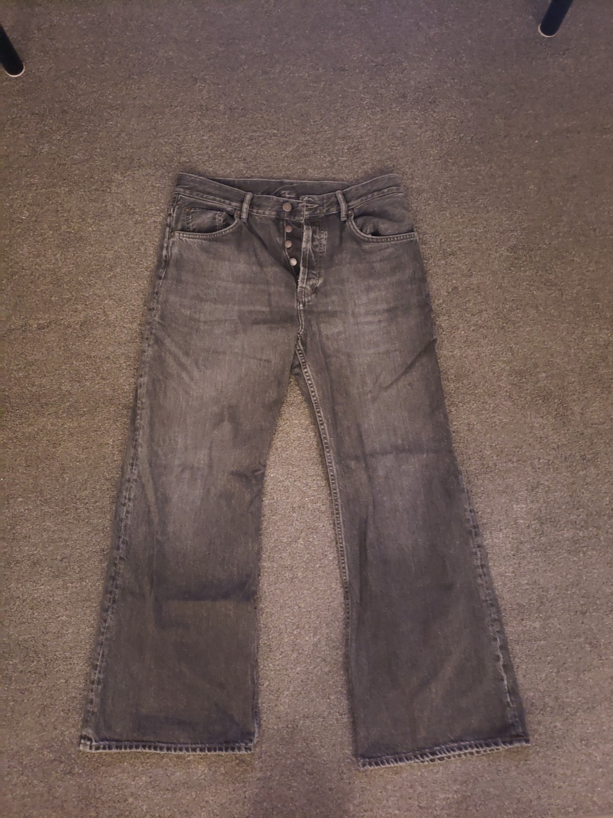 Acne Studios 2021M Jeans Faded Black Size 32x30 | eBay