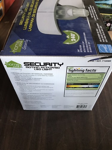 Home Zone Motion Activated LED Security Light Adjustable Twin Head Light NEW