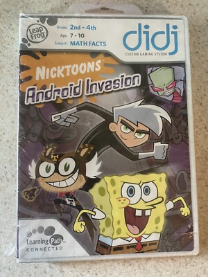 LeapFrog Didj Math Facts  2nd-4th Grade Nicktoons Android Invasion Spongebob New