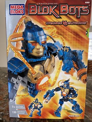 Mega Bloks Transforming Blok Bots Cyborgs vs Mutroids Dread 130 pieces 9392