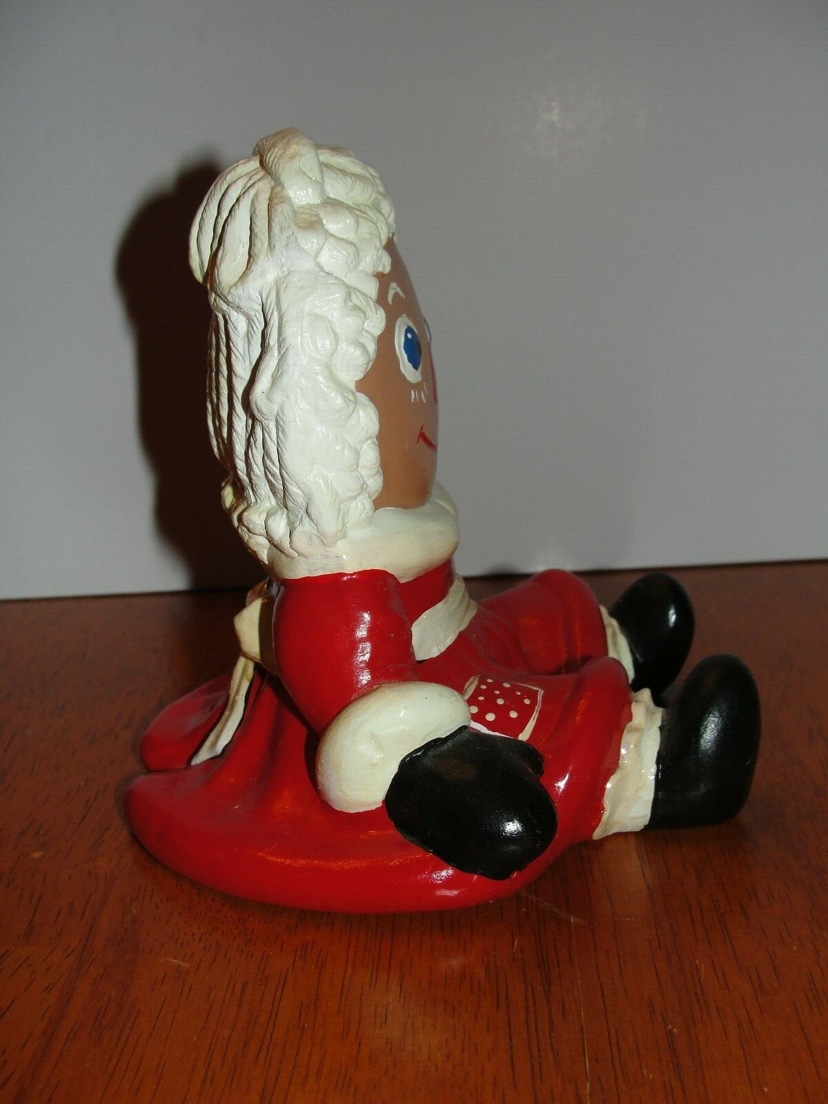 Vintage 1974 Raggedy Ann & Andy Bobbs Merrill Ceramic Christmas Santa &Mrs Claus