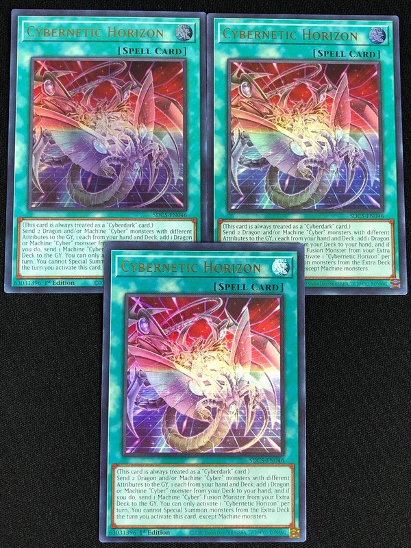 YUGIOH CYBERNETIC HORIZON SDCS-EN046 1ST ULTRA X3 NM