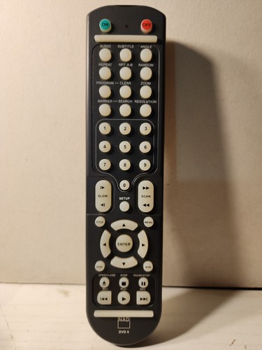 NAD DVD 6 Remote Control For T-524 DVD Player Genuine OEM Original