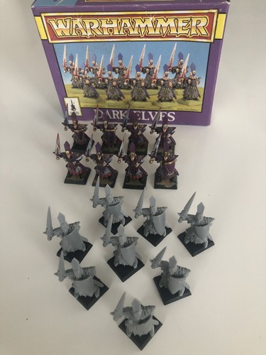 Warhammer Fantasy - Dark Elves / Dunkelelfen - Dark Elf Warriors 1994 Mit Ovp.