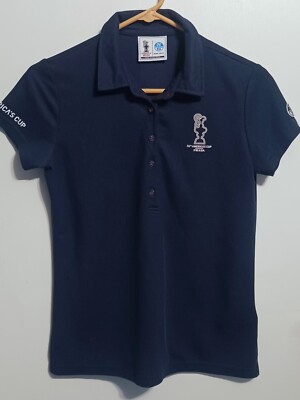 Prada / North Sails 36th Americas Cup Womens Polo Shirt, XXS US , Navy Blue 