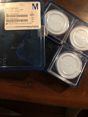 Millipore 0.45um Nylon Membrane filter 47mm HNWP04700, 3pack inside