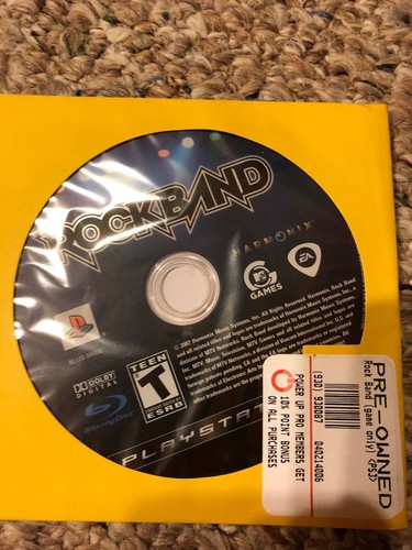 Playstation 3 Lot Of 5 Games Rockband Resistance 2 Modern Warfare 2 Uncharted