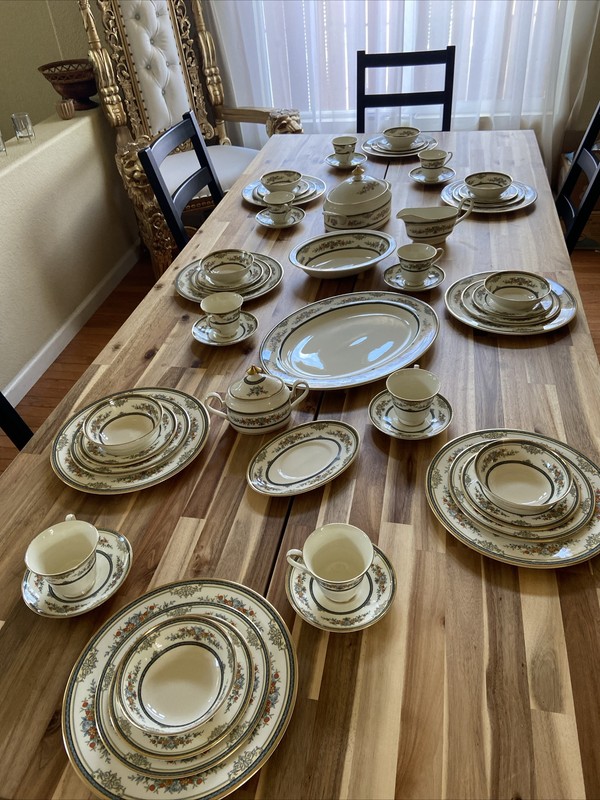53 Piece Dinner Set  Bone China Minton Floral Design