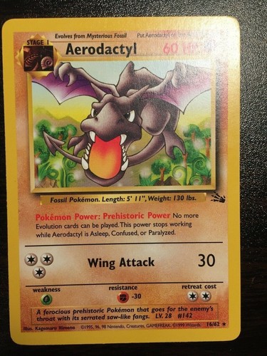 Toys Hobbies Collectible Card Games Psa 9 Mint Aerodactyl 1 62 Prerelease 1st Edition Brown Stamp Pokemon Card Roadislanddiner Com