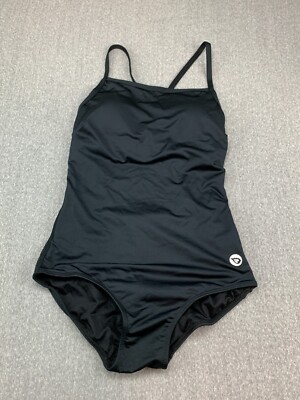 Baleaf Racerback One Piece Swimsuit Womens size Medium* Black Slimming Athletic